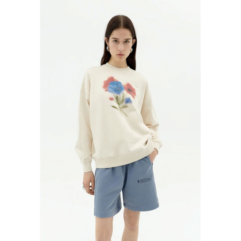 THINKING MU - BLURRY FLOWER JIMENA SWEATSHIRT