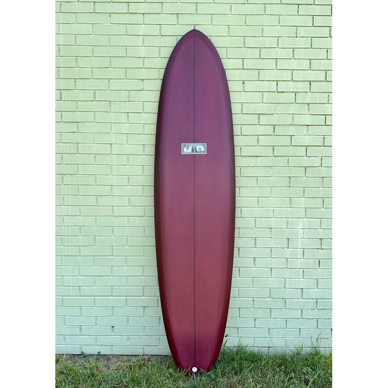 7'0" McCallum Surfboards Twin Egg - Merlot
