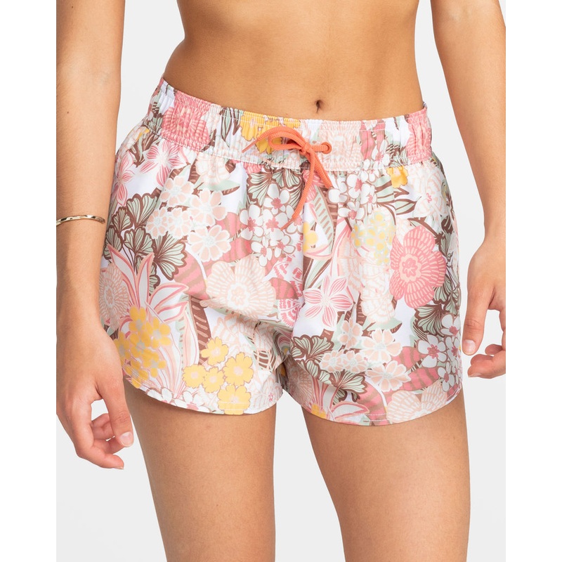 Roxy New Fashion Boardshorts-White Viva La Vida