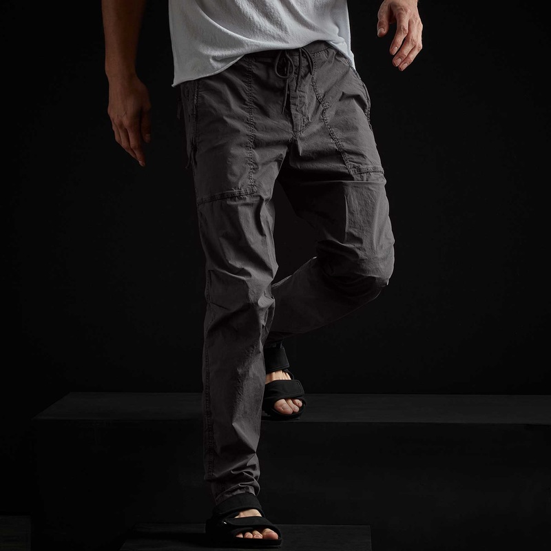Stretch Poplin Zip Pocket Pant - Magma Pigment