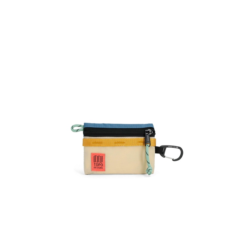 TOPO DESIGNS - MOUNTAIN ACCESSORY BAG MICRO - STONE BLUE/BONE WHITE