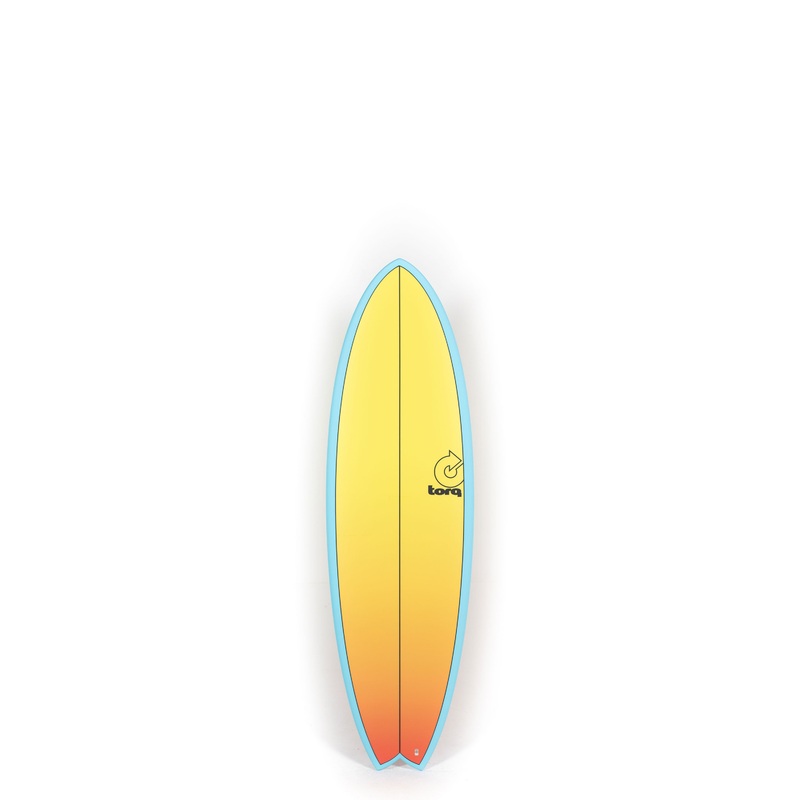 Torq Surfboards - MODFISH - Yellow Orange Fade - 5'11" x 20 3/8 x 2 1/2 - 33.2L