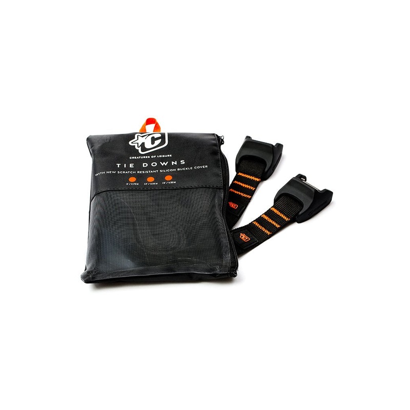 Creatures Silicon Tie Downs-15'0"-Black Orange