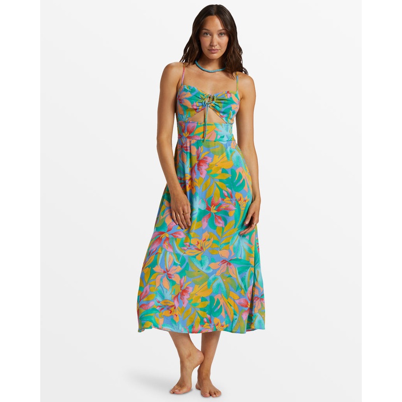 Billabong Red Hot Midi Dress-Marina