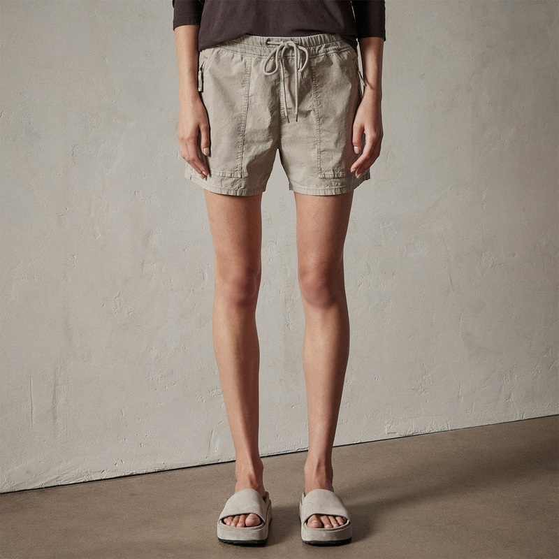 Zip Pocket Utility Short - Mineral Pigment