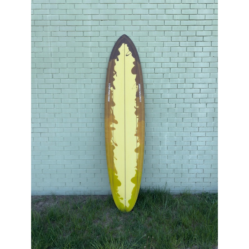 7'7" Lovemachine Surfboards EveningStar - Ombr Acid