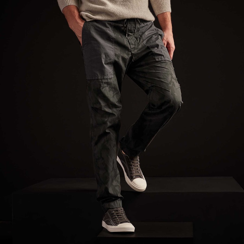 Camo Rip Stop Utility Pant - Carbon Pigment