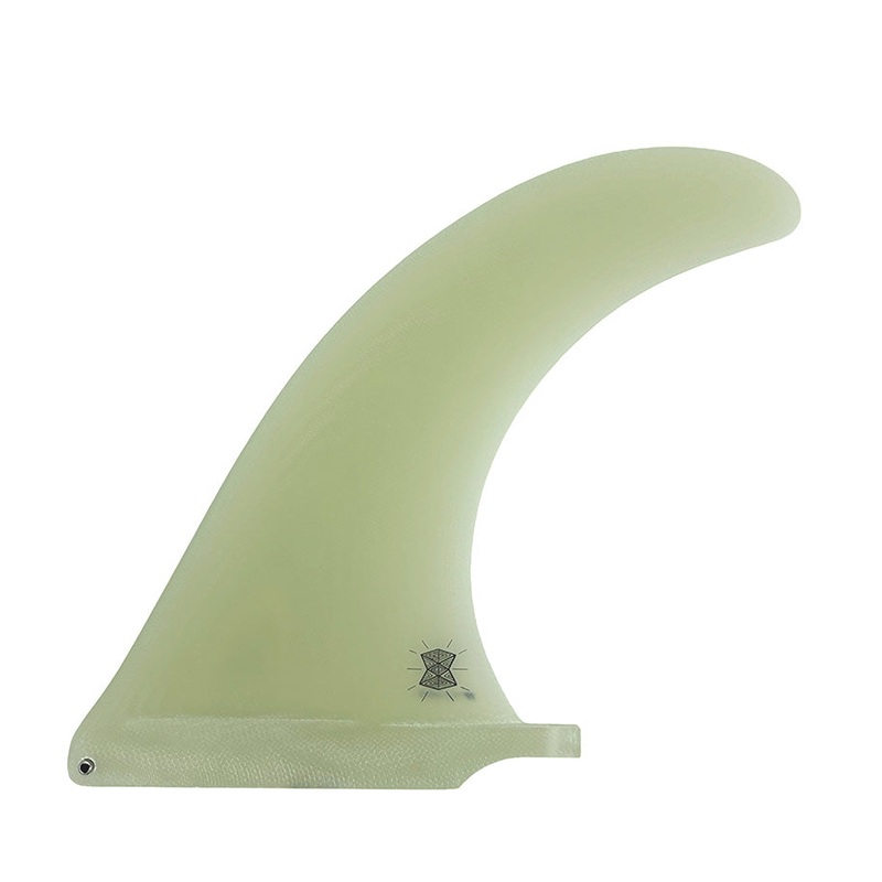 True Ames Alex Lopez Terrapin Single Fin-Clear-7.95"