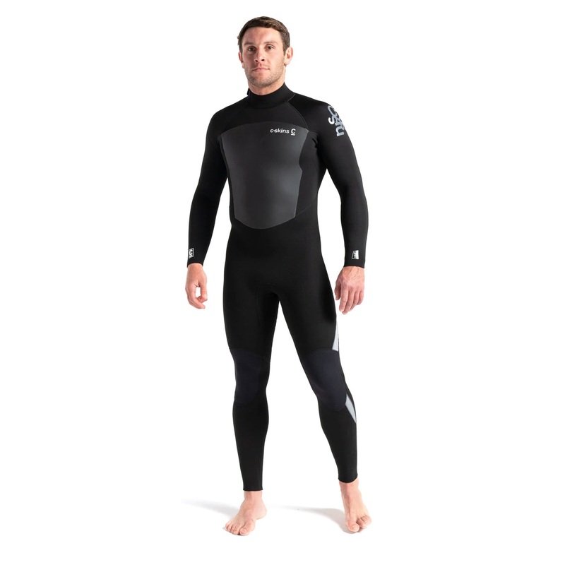 C-Skins Legend 3/2mm Back Zip Wetsuit - Black/Slate/White