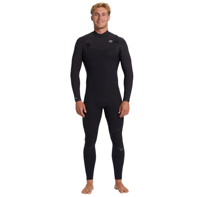 Billabong 4/3 Furnace Natural Chest Zip Wetsuit Black