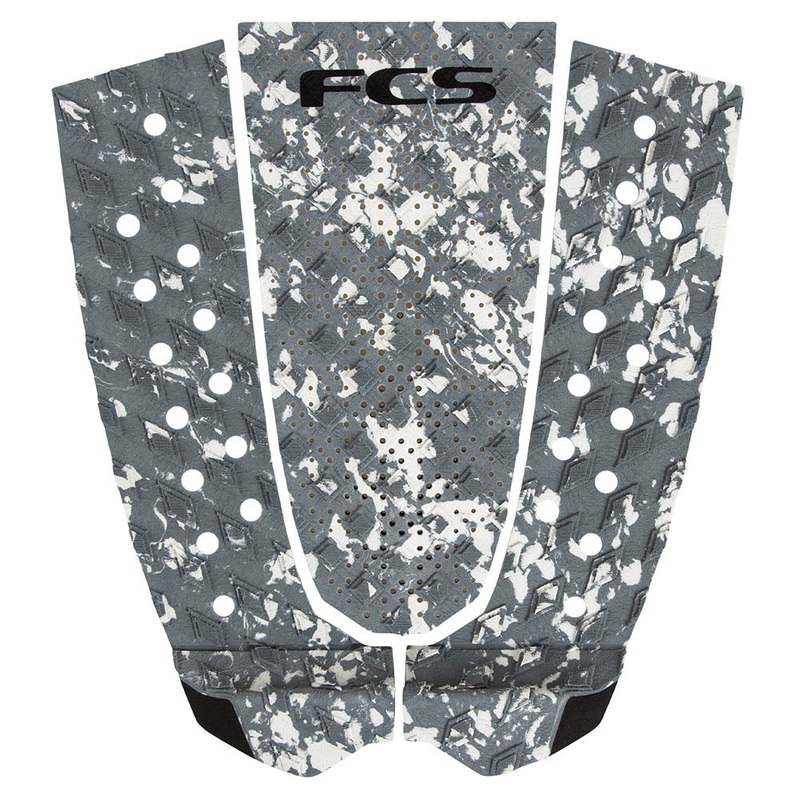 FCS T3 3 Piece Deck Pad - Grey Fleck