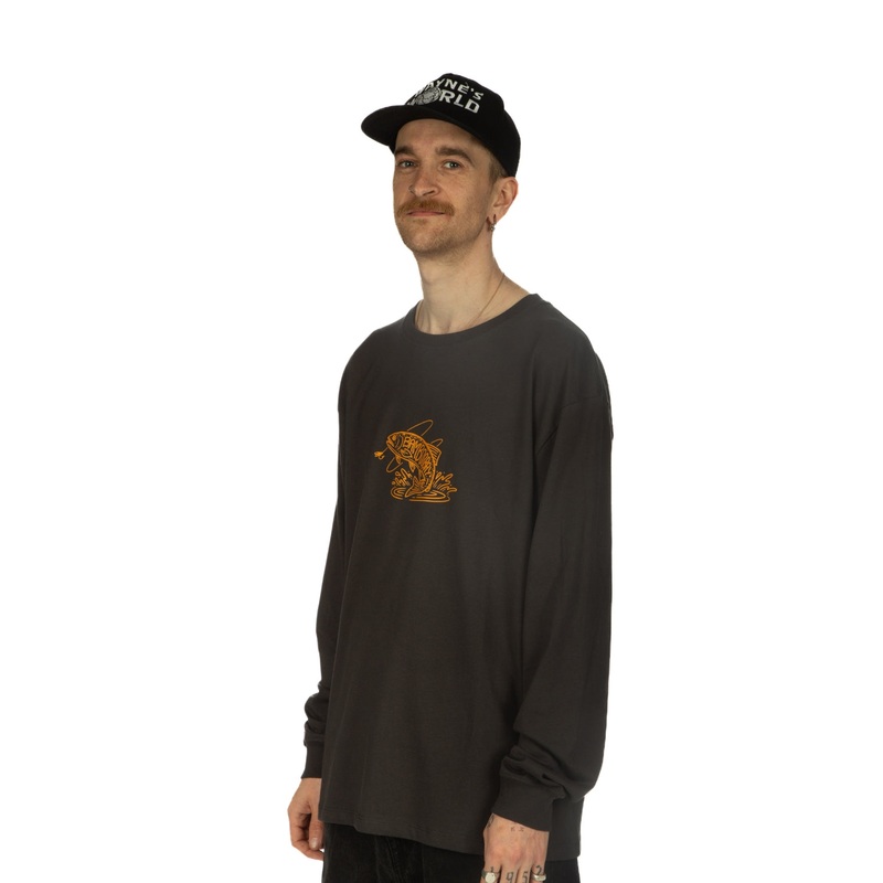 BamBooBay Merlin Long Sleeve T-Shirt Faded Olive Black