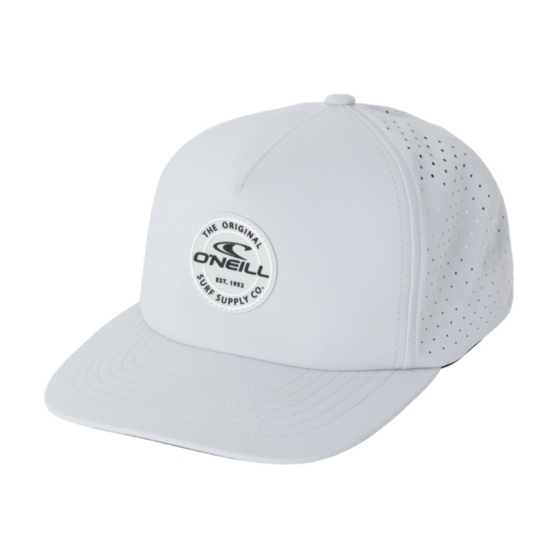 O'Neill Trvlr Navigate Hybrid Snapback Hat-Light Grey