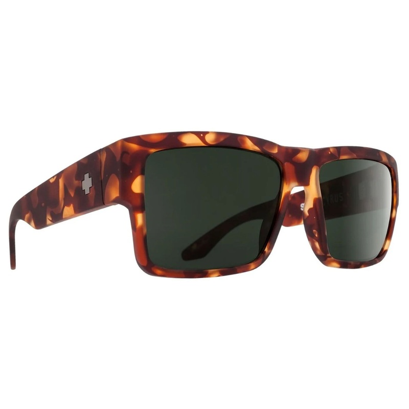 Spy Cyrus Men's Sunglasses - Soft Matte Camo Tortoise/Happy Gray Green