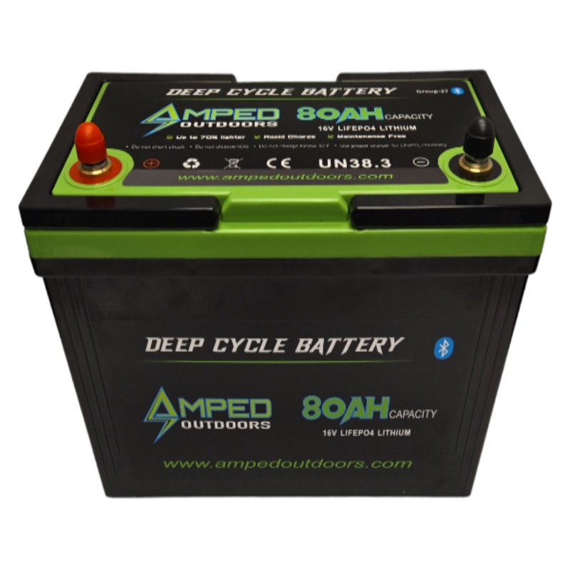 Amped Outdoors 16V 80Ah LiFePO4 Lithium Battery