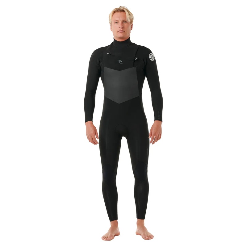 Rip Curl Dawn Patrol 3/2mm Chest Zip Wetsuit - Black 2025