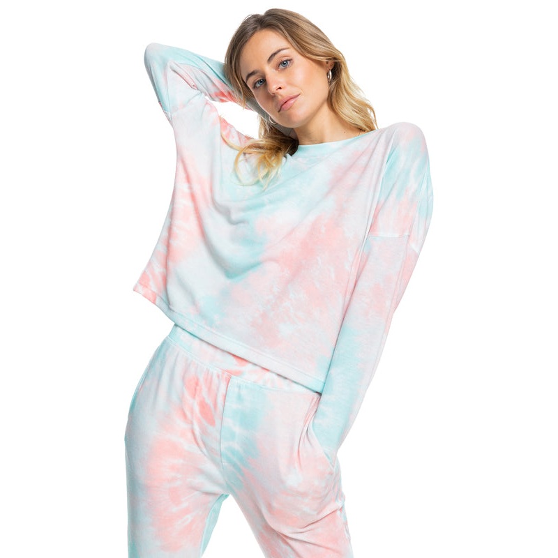 Roxy Current Mood L/S Tee-Peach Amber Nautilus