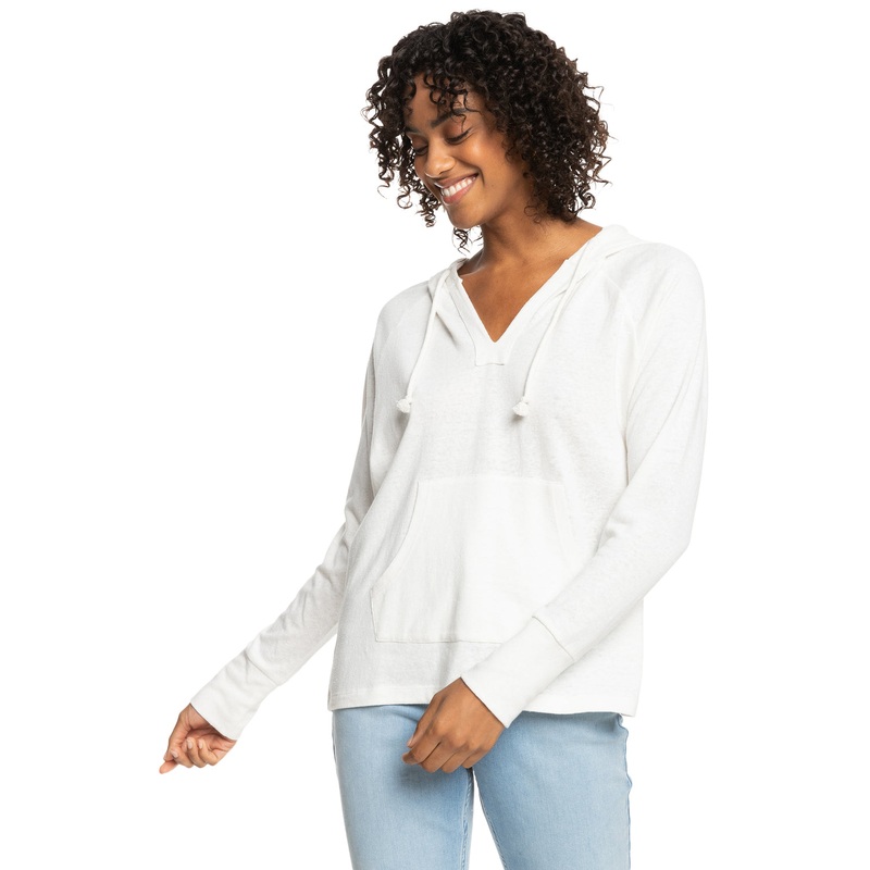 Roxy Destination Surf L/S Shirt-Snow White