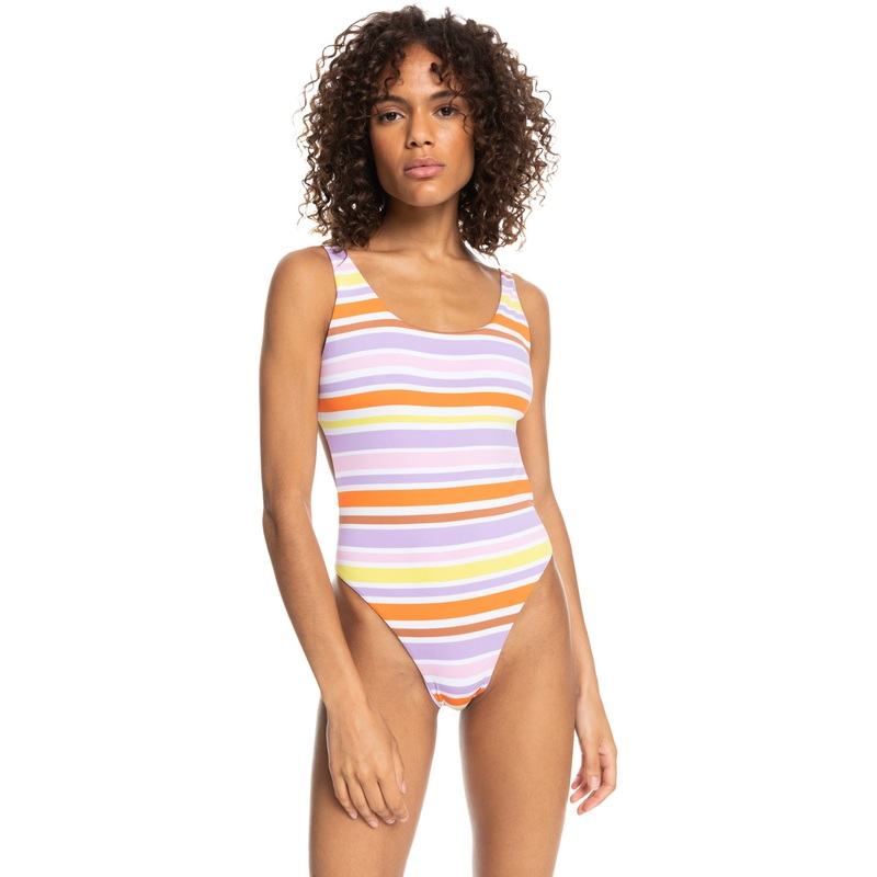 Roxy Surf.Kind.Kate. One Piece-Bright White Aloha Stripe