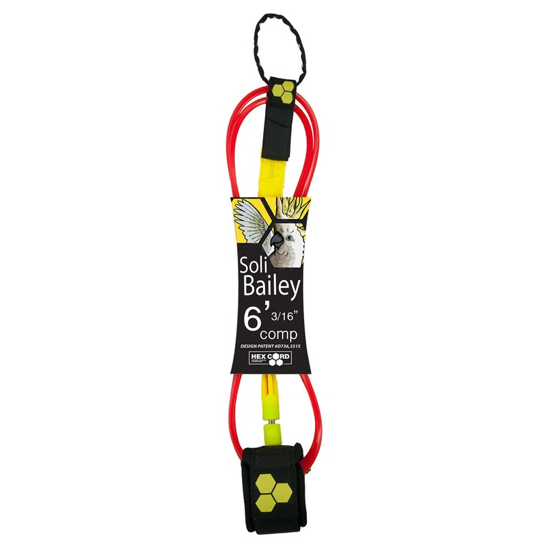 Channel Islands Soli Bailey Comp Leash 6ft - Red