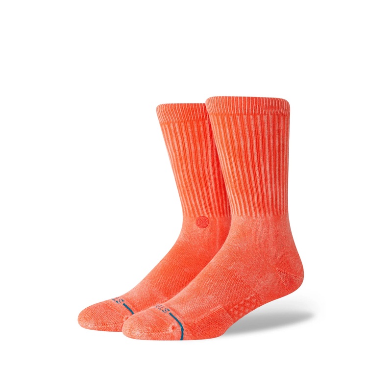 STANCE - ICON DYED CREW - CORAL