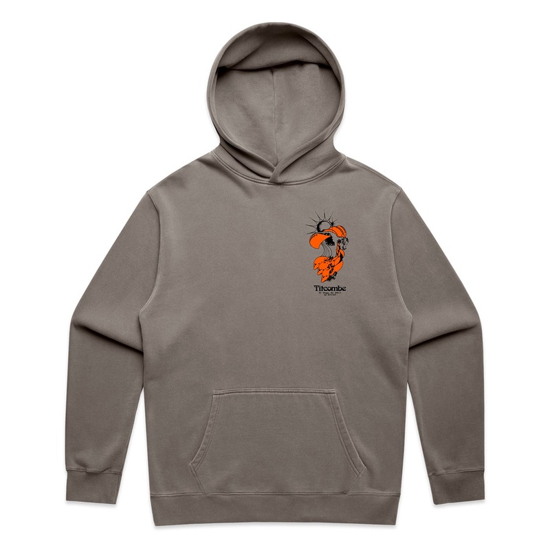 TITCOMBE OG LOGO RELAX FADED HOOD - GREY