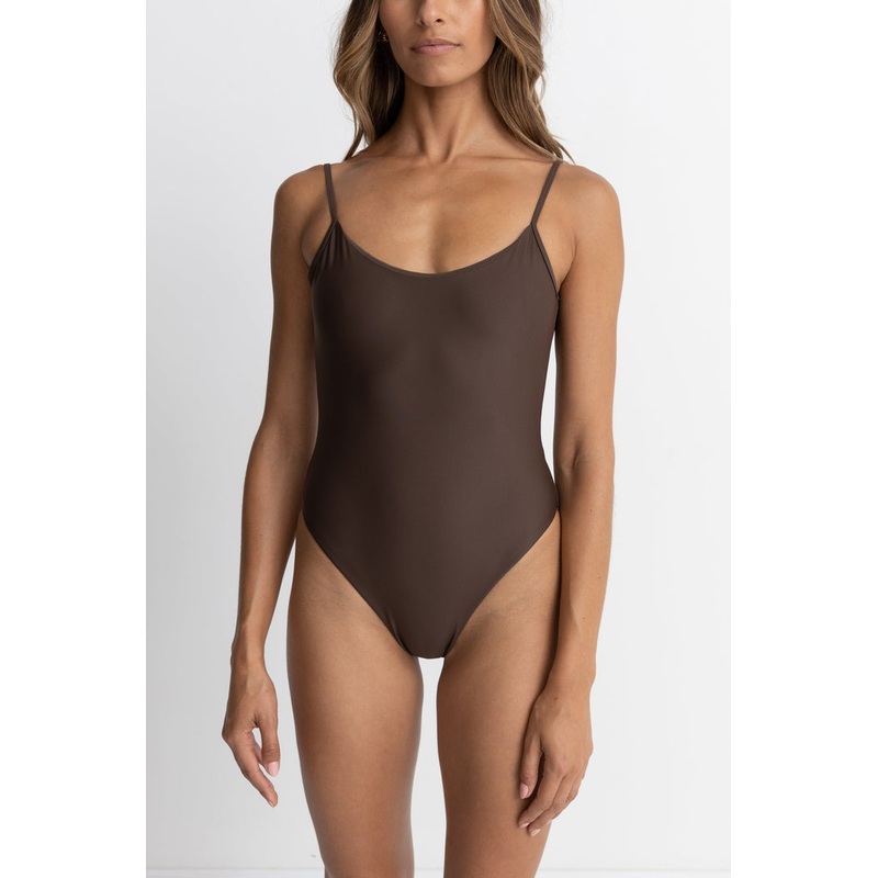 Rhythm Classic Minimal One Piece-Chocolate