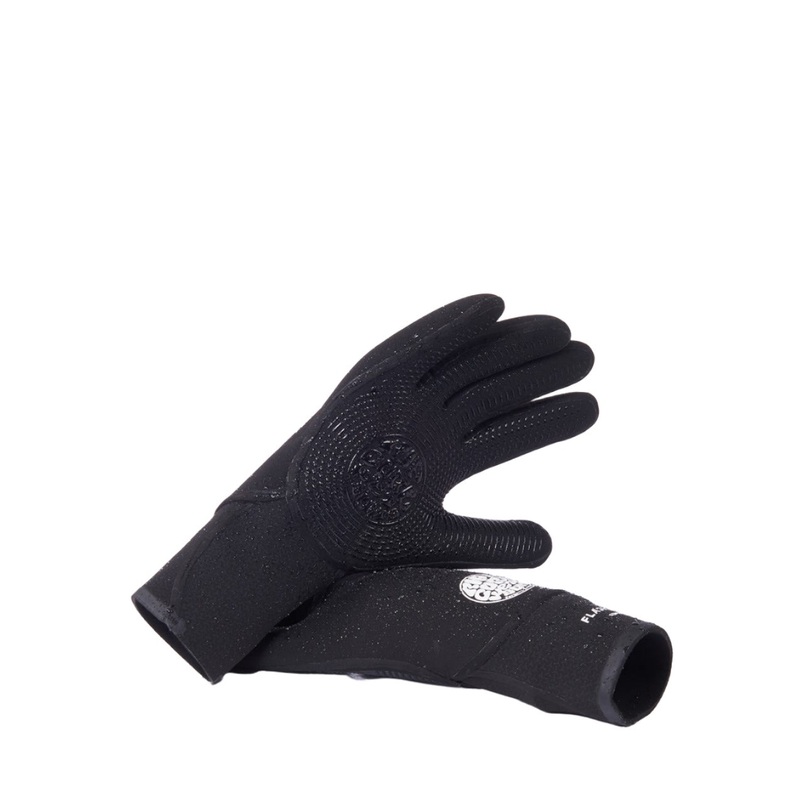 Rip Curl Flashbomb 5/3 5 Finger Gloves-Black