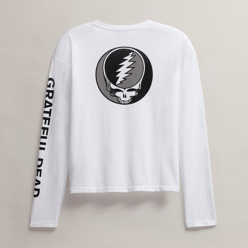 Women's Grateful Dead Long Sleeve - White/Black