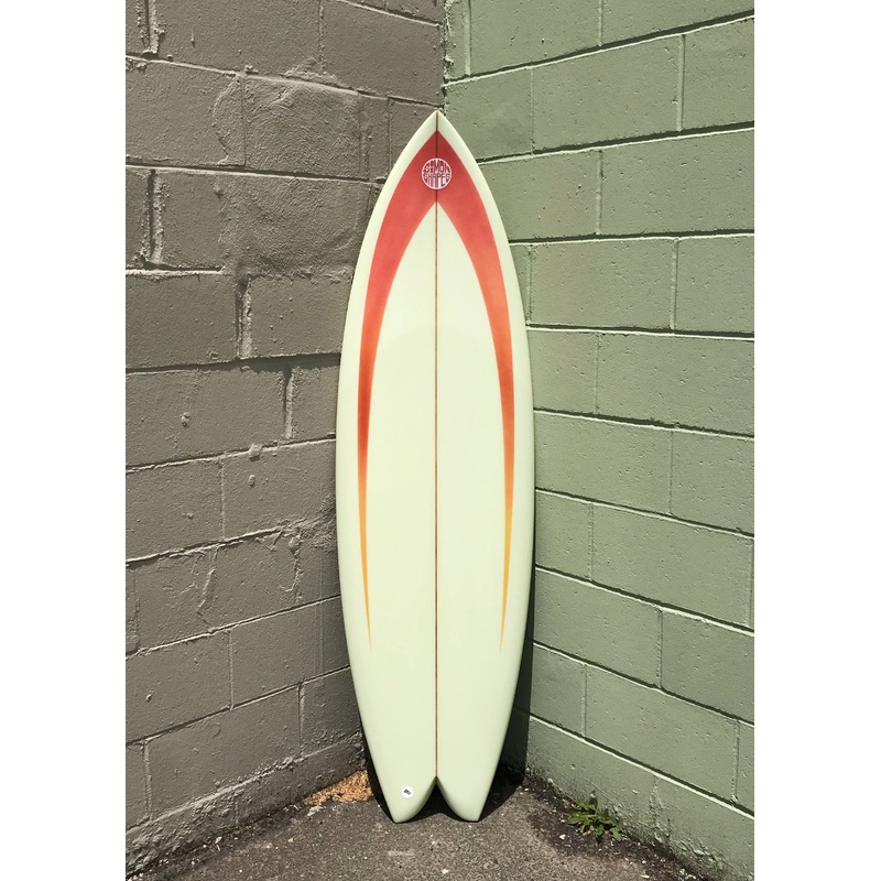 5'8" Simon Shapes Swallow Tail Quad