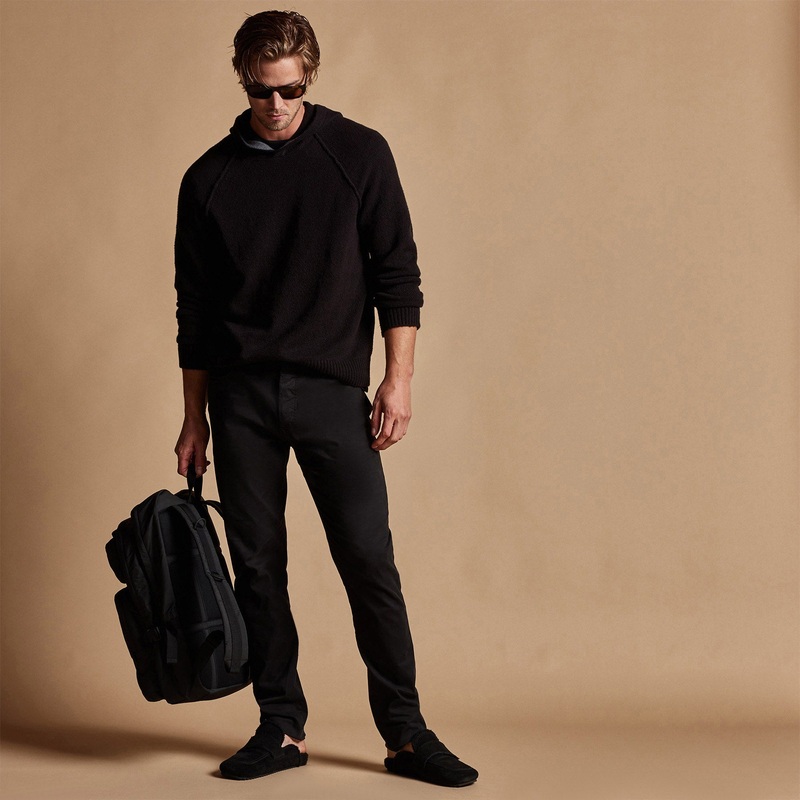 Bayshore Cashmere Blend Hoodie - Black