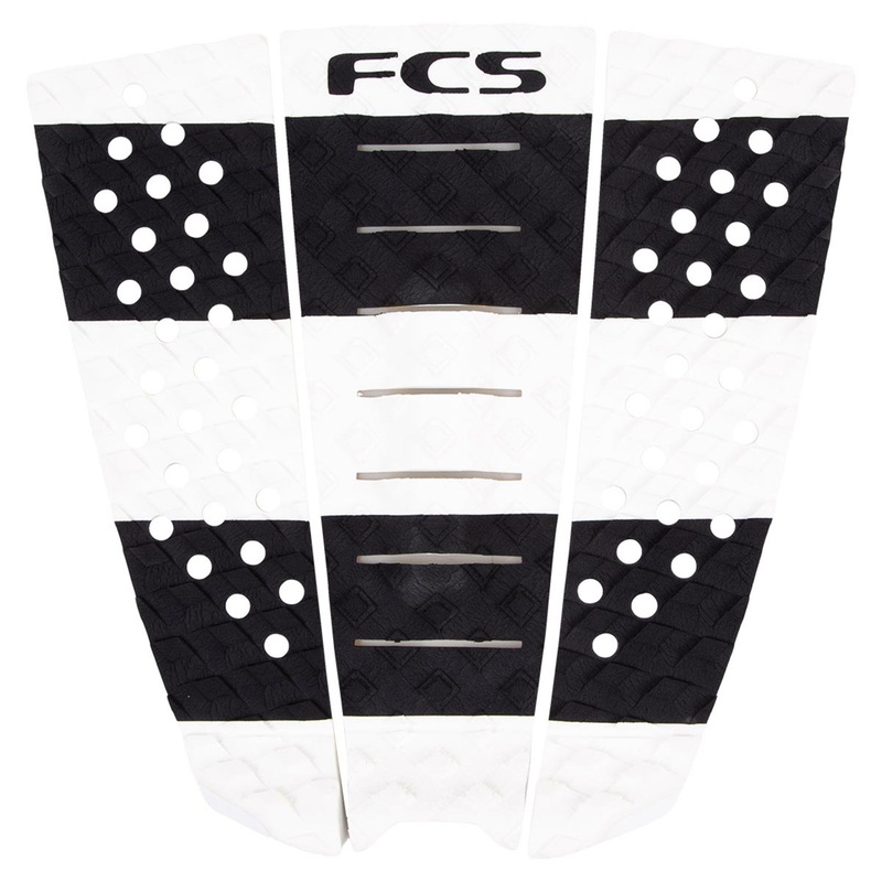 FCS Jeremy Flores 3 Piece Deck Pad - Off White
