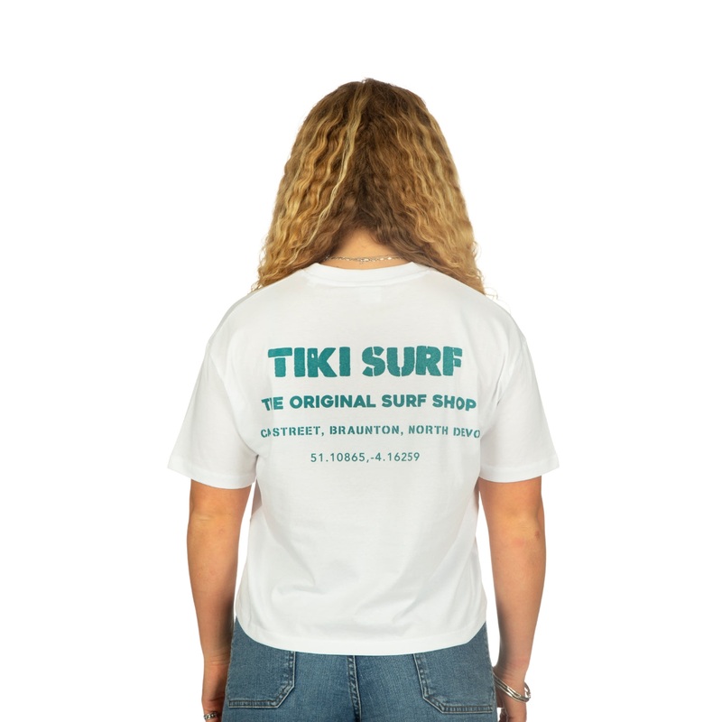 Tiki OG Surf Shop Womens T-Shirt White