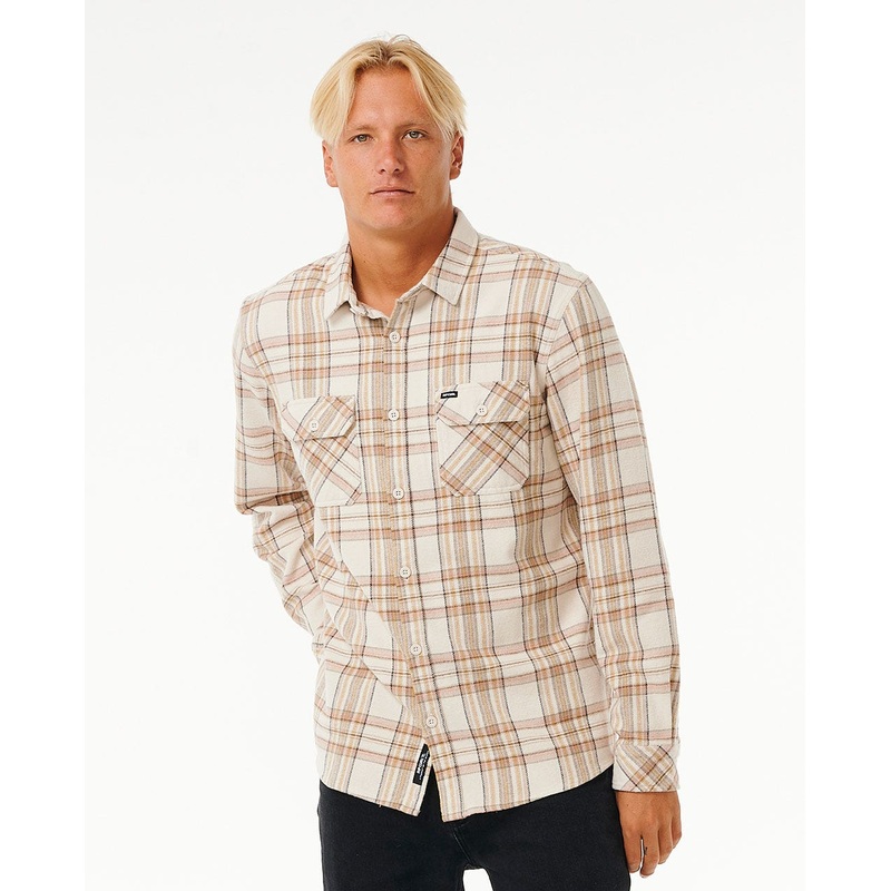 Rip Curl Griffin Flannel L/S Shirt-Bone