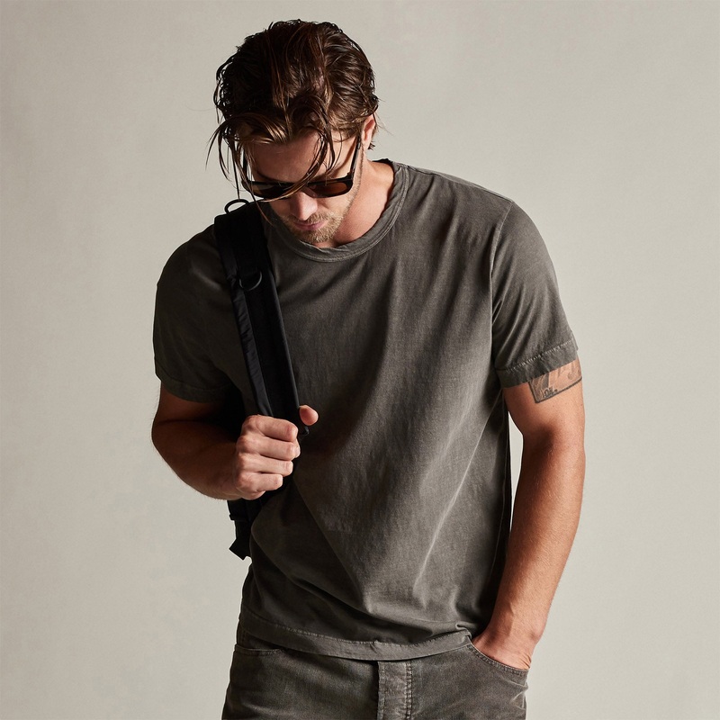 Short Sleeve Crew Neck - Burro Pigment