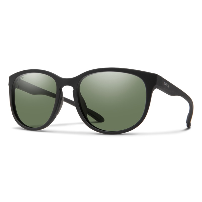 Smith Lake Shasta Sunglasses-Mt Blk/Chromapop Gry Grn Polar