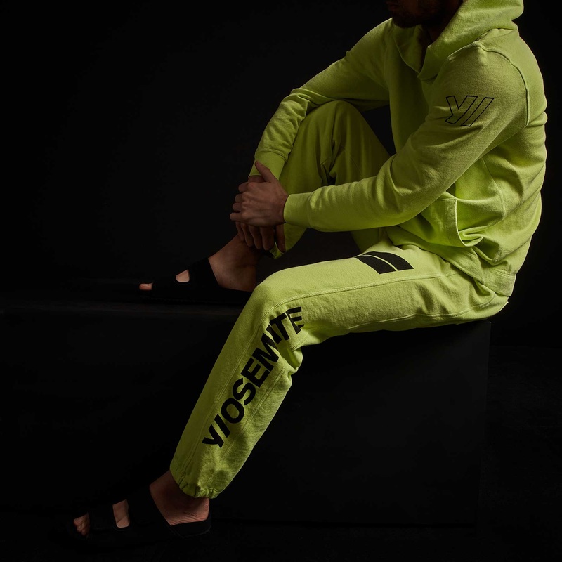 French Terry Sweatpant - Bright Neon/Black