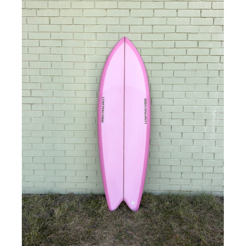 *Blem* 5'3" Lovemachine Surfboards Wills Fish - Pink