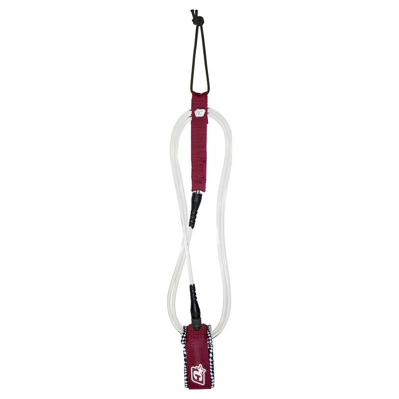 Creatures of Leisure 6ft Comp Leash - White/Maroon