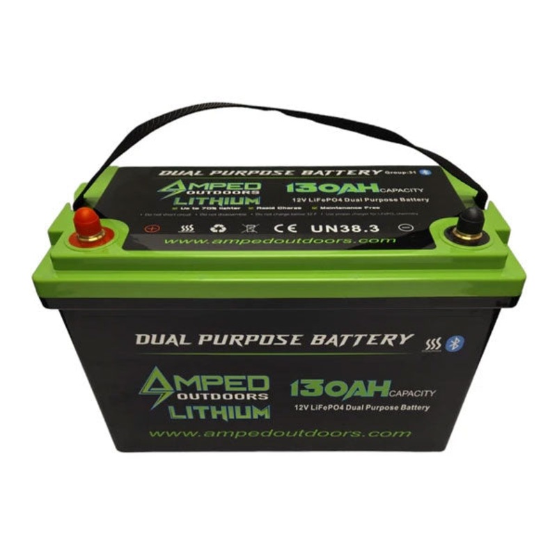 Amped Outdoors 12.8V 130Ah Lithium Battery