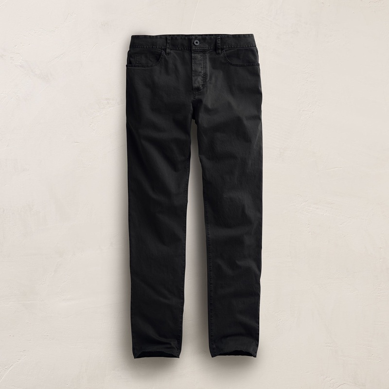 Brushed Twill 5 Pocket Pant - Black