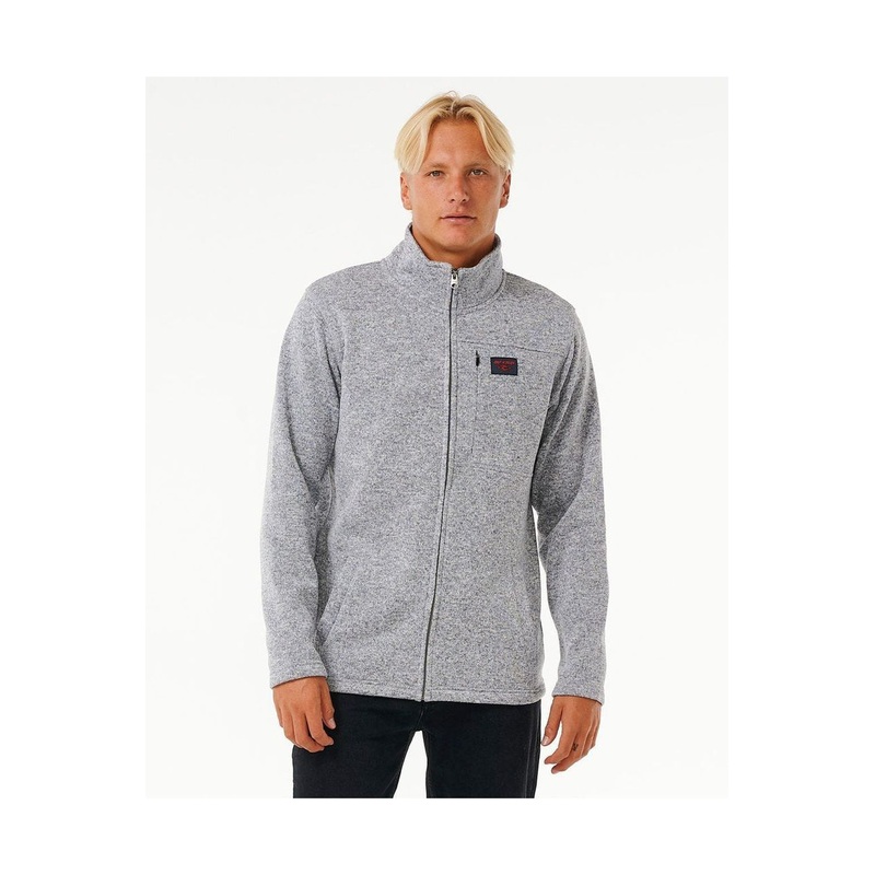 Rip Curl Crescent Zip Thru Grey Marle