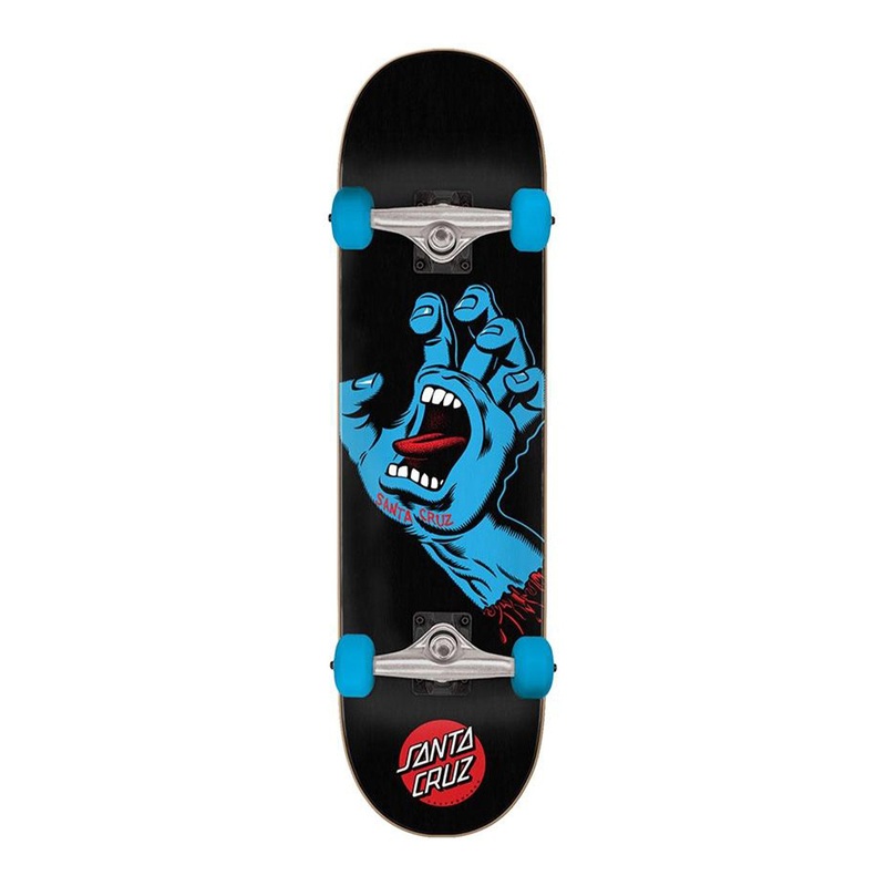 Santa Cruz Screaming Hand Black Complete Skateboard - 8.0"