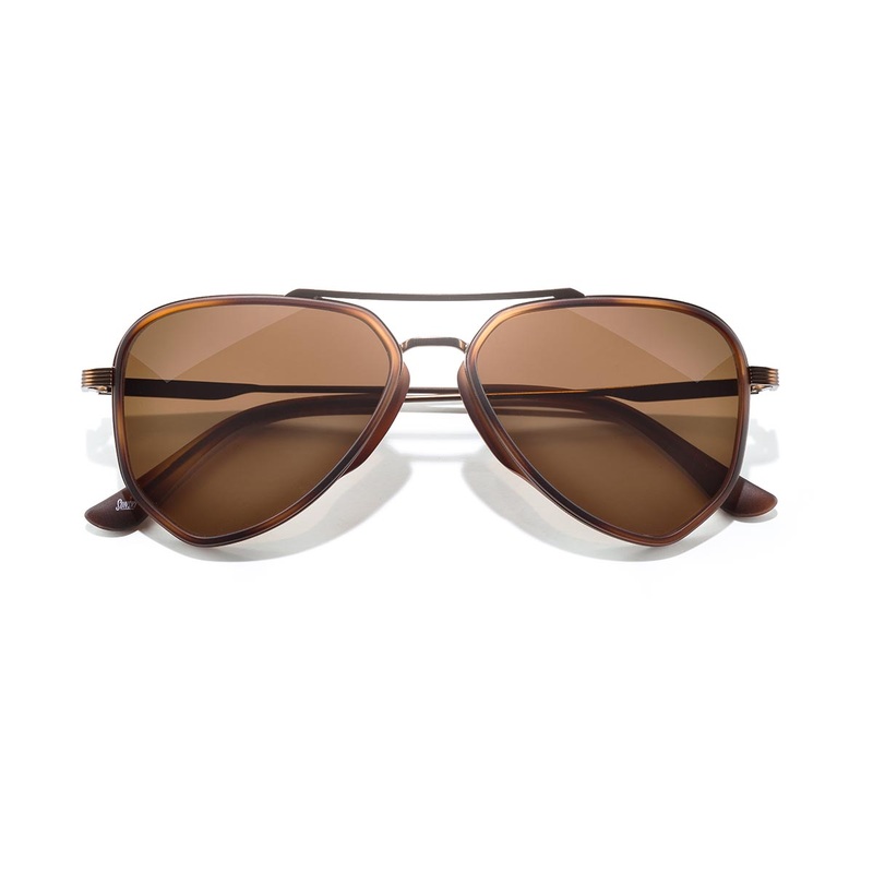 Sunski Astra Polarized Sunglasses - Whiskey Tortoise Amber
