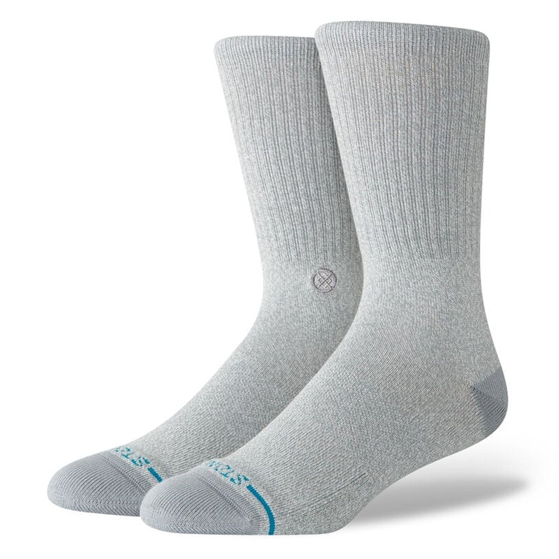 Stance Icon Men's Crew Socks - Grey Heather