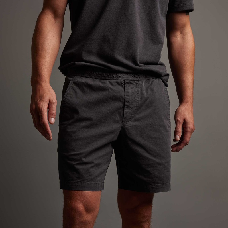 Cotton Linen Tailored Short - Magma Pigment