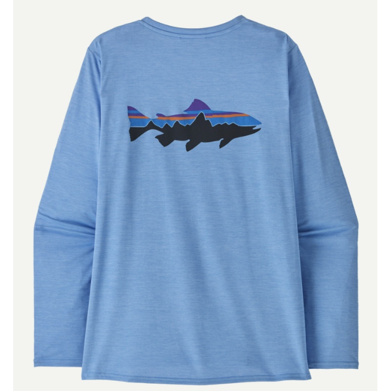 W's L/S Capilene Cool Daily Graphic Shirt - Waters