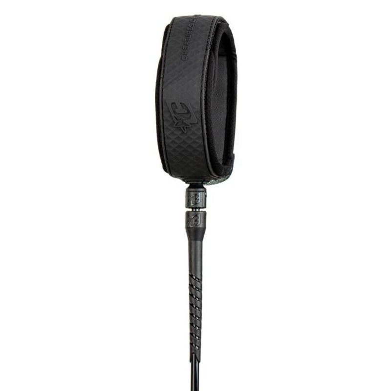 Creatures Longboard Knee Leash-Black Black-9' x 9/32"