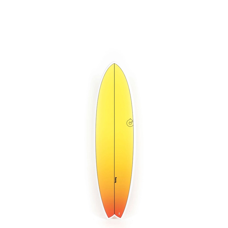 Torq Surfboards - MODFISH - Yellow Orange Retro Fade - 6'10" x 21 3/4 x 2 3/4 - 46L