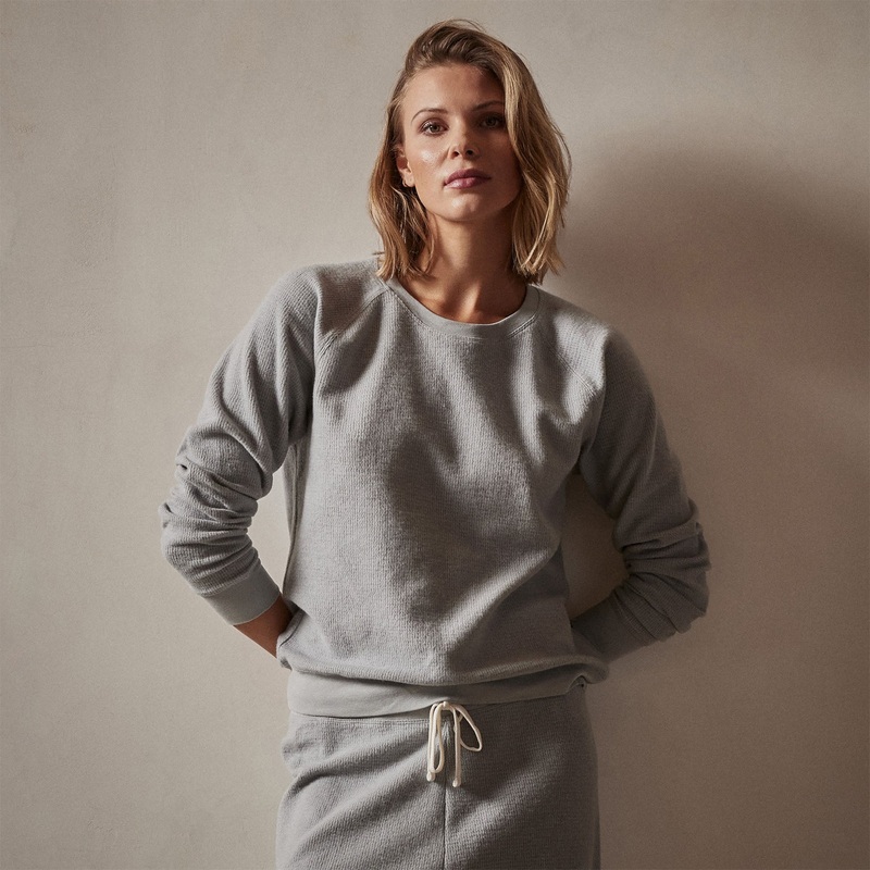 Relaxed Thermal Raglan Top - Breeze